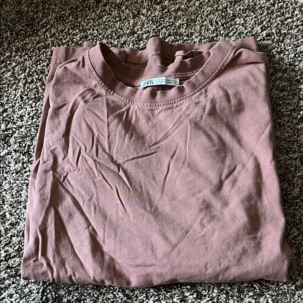 Zara Dusty Rose T-Shirt